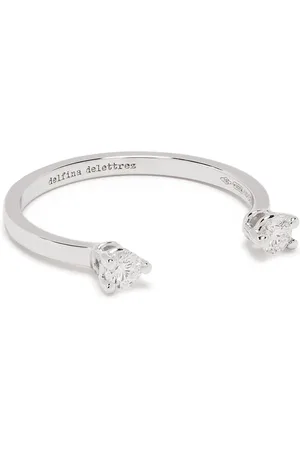 DELFINA DELETTREZ 18kt Weißgoldring mit Diamanten