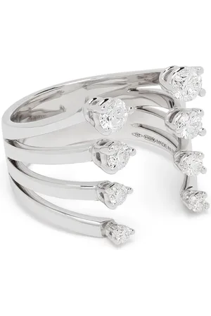 DELFINA DELETTREZ 18kt Weißgoldring mit Diamanten