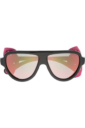 Moncler Sonnenbrille mit abnehmbarem Seitenschutz