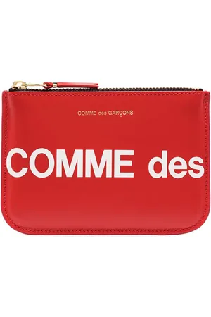 Comme des Garçons Kleine Clutch mit Logo-Print