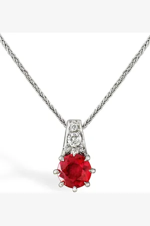 Pragnell 18kt Weißgoldhalskette mit Diamanten