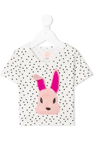 Wauw Capow by Bangbang T-Shirt mit aufgesticktem Hasen