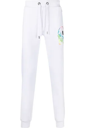Philipp Plein Schmale Jogginghose mit Totenkopf-Print