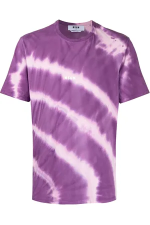 Msgm T-Shirt mit Batik-Print
