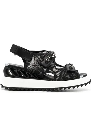LE SILLA Bestickte Sandalen