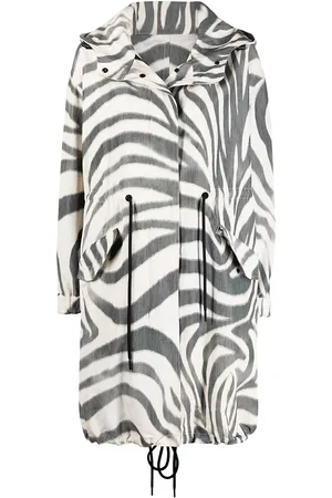 Moncler Parka mit Zebra-Print