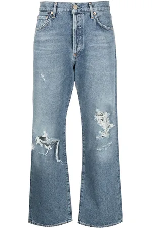 Citizens of Humanity Cropped-Jeans in Distressed-Optik