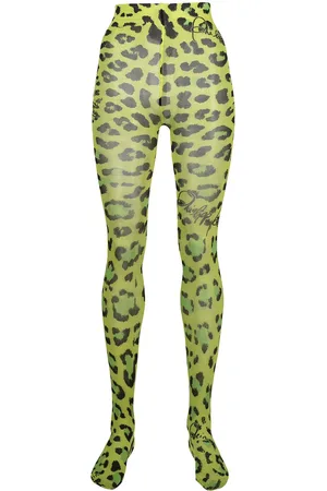 Philipp Plein Strumpfhose mit Leoparden-Print
