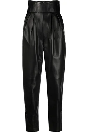 Philipp Plein Lederhose mit hohem Bund