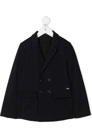 Emporio Armani Doppelreihiger Blazer mit Logo