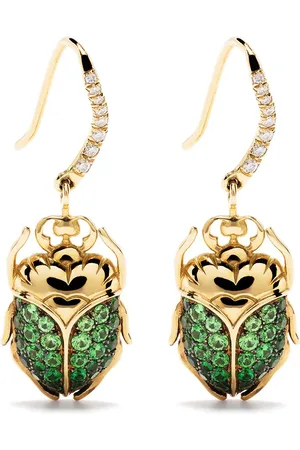 Aurélie Bidermann 18kt Gelbgoldohrringe mit Diamanten