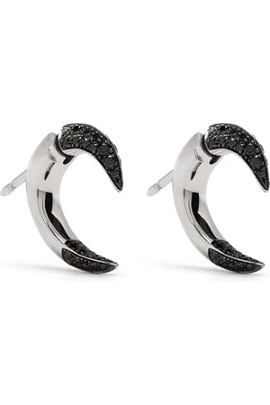 SHAUN LEANE 18kt Weißgoldcreolen mit Diamanten