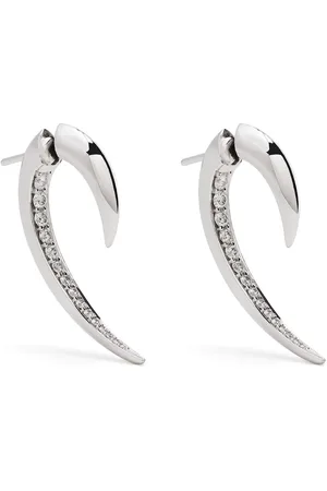 SHAUN LEANE 18kt Weißgoldohrringe mit Diamanten