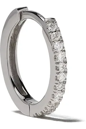 We by White Bird 18kt Weißgoldcreole mit Diamanten