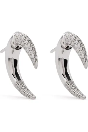 SHAUN LEANE 18kt Weißgoldohrringe mit Diamanten