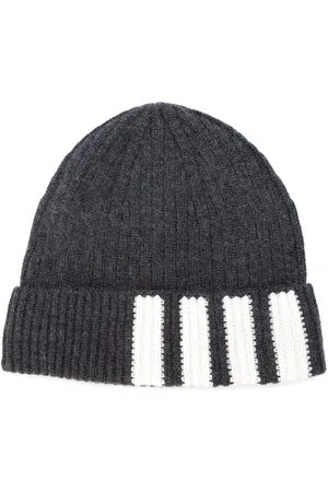 Thom Browne Kaschmirbeanie mit Zopfmuster