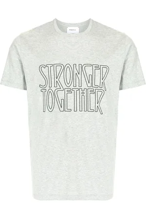Ports V T-Shirt mit "Stronger Together"-Print