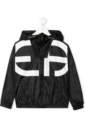 Emporio Armani Kapuzenjacke mit Logo-Print