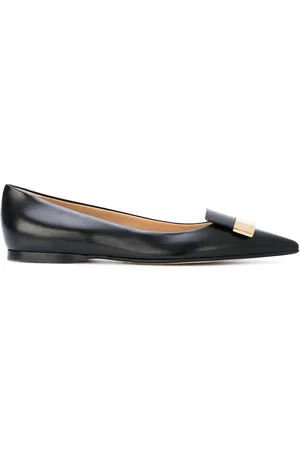 Sergio Rossi Ballerinas mit Logo-Schild