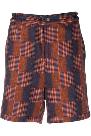 HENRIK VIBSKOV Knielange Shorts mit Karo