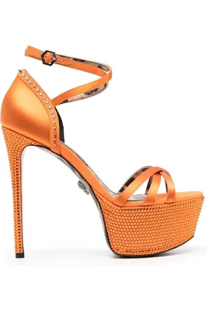 Philipp Plein Verzierte Plateau-Sandalen
