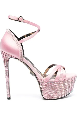 Philipp Plein Verzierte Plateau-Sandalen