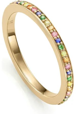 Monica Vinader Eternity Ring mit Saphiren