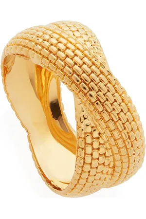 Monica Vinader Gewebter Ring mit Kreuz