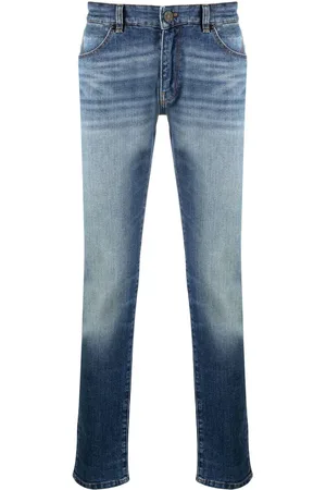 PT01 Tief sitzende Straight-Leg-Jeans