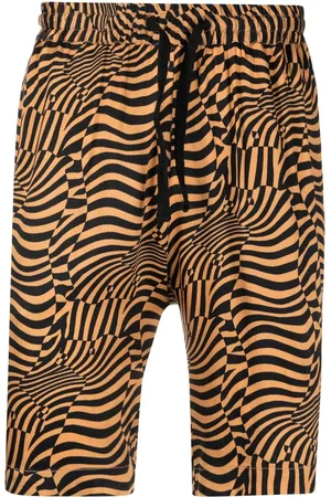 Comme des Garçons Psycho Shorts mit abstraktem Print