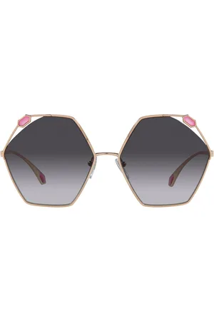 Bvlgari Sonnenbrille mit geometrischem Gestell