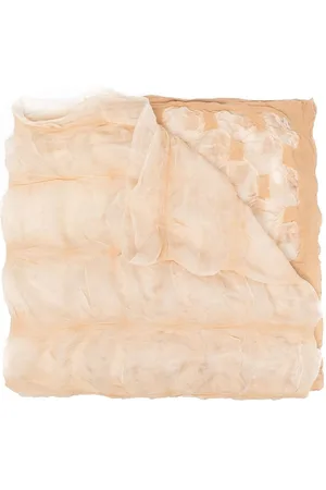 Issey Miyake 2000s Seidenschal mit Knittereffekt