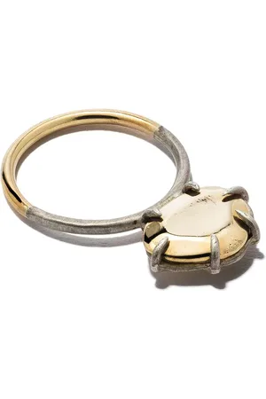 DALILA BARKACHE 18kt Gelbgoldring mit oxidiertem Effekt