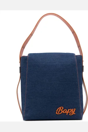 BAPY Jeans-Schultertasche mit Logo-Schild
