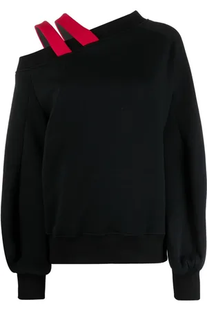 Atu Body Couture X Ioana Ciolacu One-Shoulder-Sweatshirt mit Riemendetail