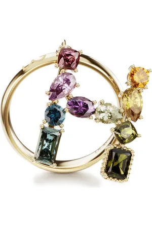 Dolce & Gabbana 18kt Rainbow Alphabet H Gelbgoldring