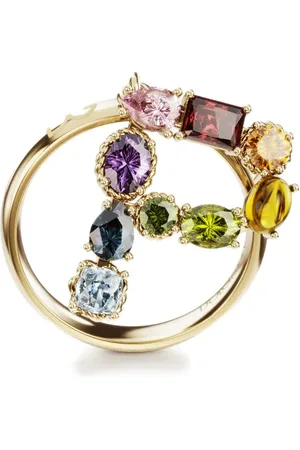 Dolce & Gabbana 18kt Rainbow Alphabet P Gelbgoldring