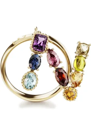Dolce & Gabbana 18kt Rainbow Alphabet N Gelbgoldring