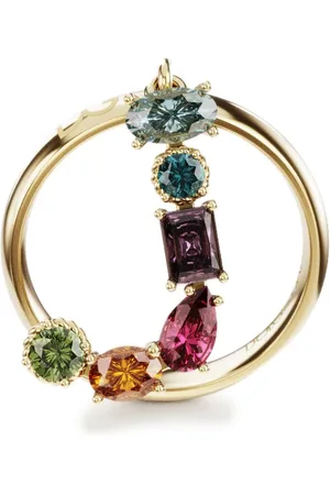 Dolce & Gabbana 18kt Rainbow Alphabet J Gelbgoldring