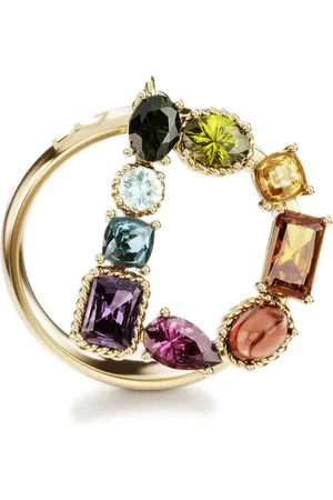 Dolce & Gabbana 18kt Rainbow Alphabet D Gelbgoldring