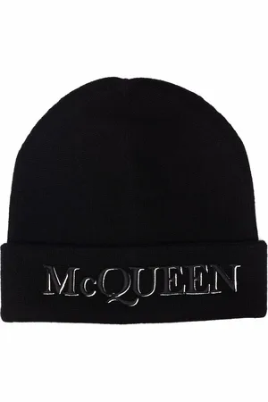 Alexander McQueen Beanie mit Logo-Stickerei