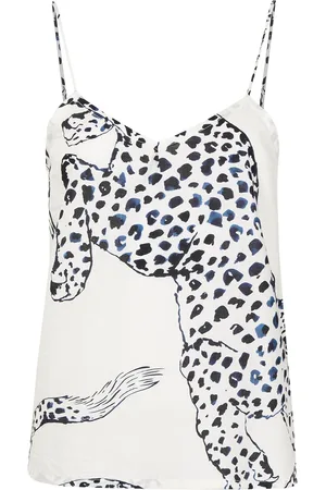 Desmond & Dempsey Pyjama-Oberteil mit The Jaguar-Print