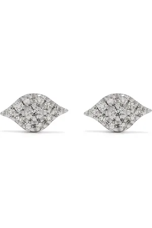 DJULA 18kt Eye Weißgoldohrringe mit Diamanten