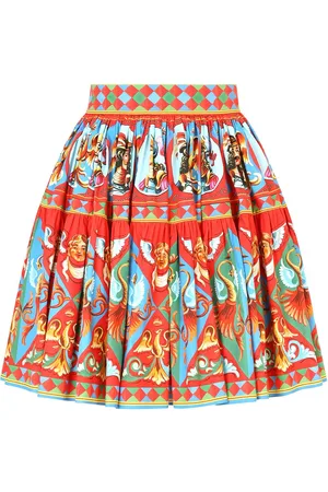Dolce & Gabbana Ausgestellter Minirock mit Carretto-Print