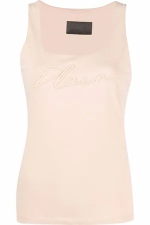 Philipp Plein Top mit Logo-Stickerei