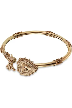 Dolce & Gabbana 18kt Devotion Gelbgoldarmband mit Diamantenherz
