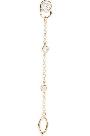 COURBET 18kt Gelbgoldohrring mit synthetischen Diamanten