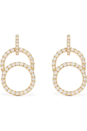 COURBET 18kt Gelbgoldohrringe mit synthetischen Diamanten