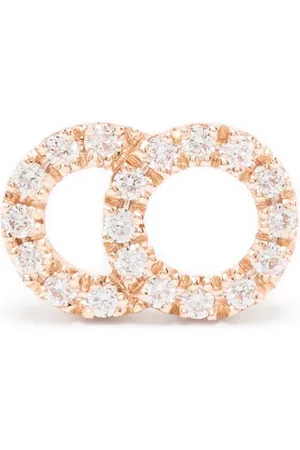 COURBET 18kt Rotgoldohrring mit synthetischen Diamanten
