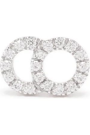 COURBET 18kt Weißgoldohrring mit synthetischen Diamanten